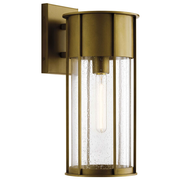Camillo Natural Brass Eight-Inch One-Light Outdoor Wall Mount, image 1