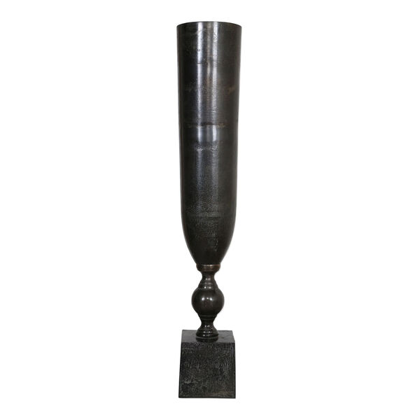 Kaylie Black Nickel Vase, image 1
