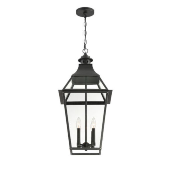 Elle Black and Gold Four-Light Outdoor Pendant, image 3