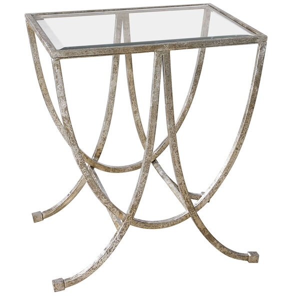 Marta Antique Silver Side Table, image 1