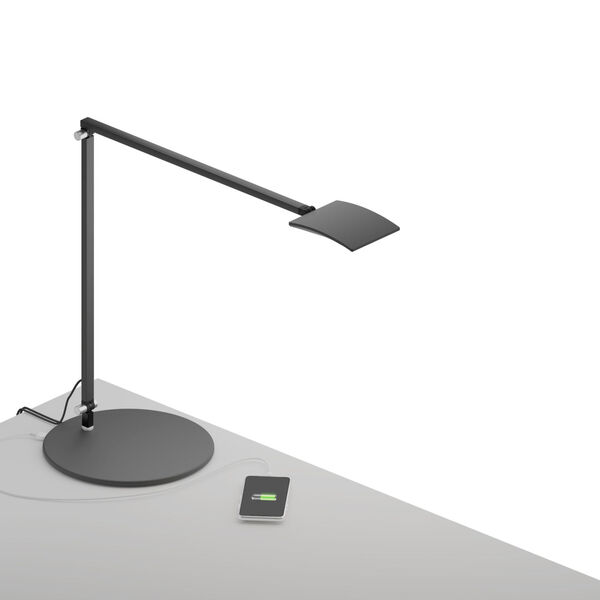 Mosso Pro Metallic Black Warm White LED Desk Lamp with USB, image 3