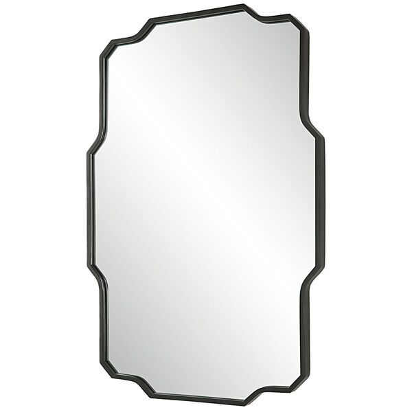 Casmus Matte Black Iron Wall Mirror, image 4