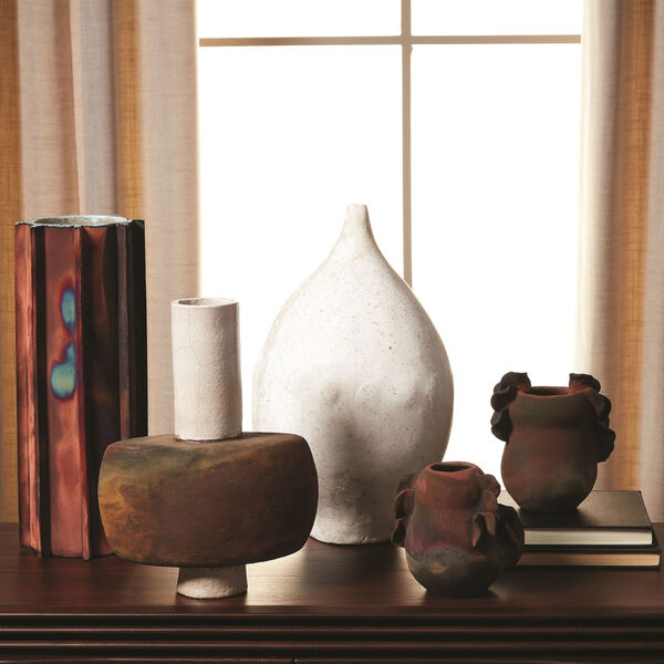 Rust Cylindrical Flared Base Vase, image 6
