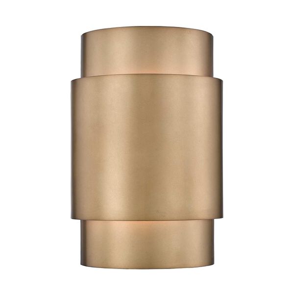 Harlech Two-Light Wall Sconce with Bronze Rubbed Brass Steel Shade, image 1