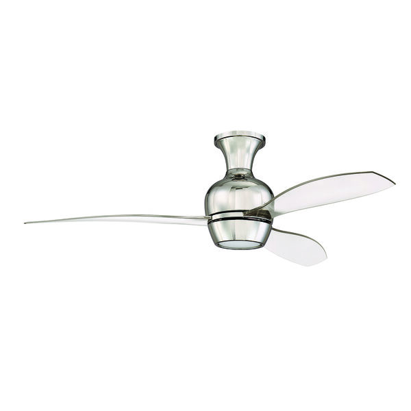 Bordeaux Polished Nickel Ceiling Fan with LED Light, image 2