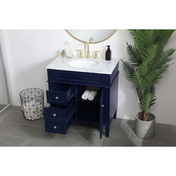 Williams Blue 32-Inch Vanity Sink Set, image 4