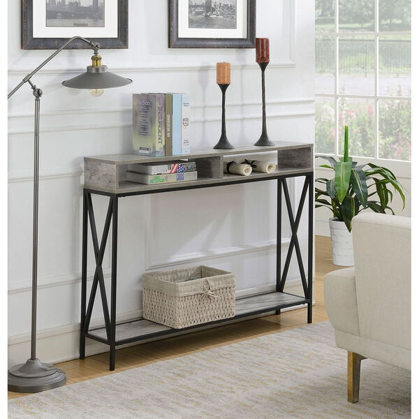 Tucson Deluxe 2 Tier Console Table in Faux Birch, image 1