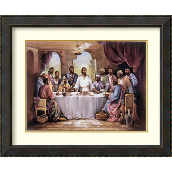 The Last Supper by Quintana: 34 x 28-Inch Framed Art Print, image 1