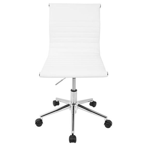 Master White Faux Leather Task Chair, image 4