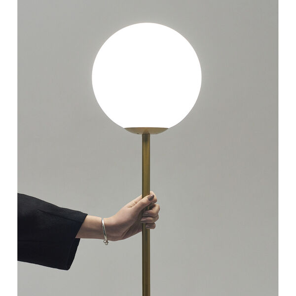 Luna Brass LED Floor Lamp, image 6