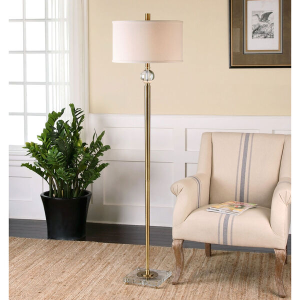 Mesita Brass One-Light Floor Lamp, image 2