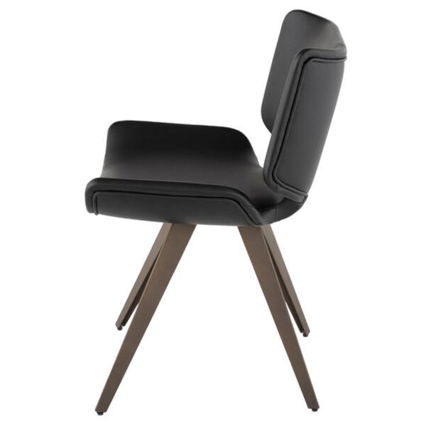 Astra Matte Black Dining Chair, image 3