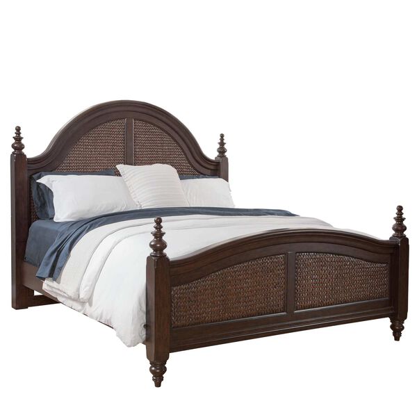 Rodanthe Rich Tobacco Woven Panel Bed, image 1