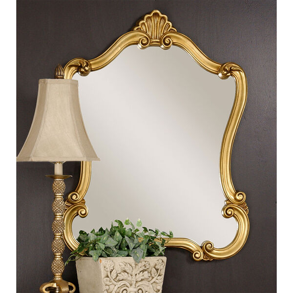 Vivian Gold Framed Wall Mirror, image 1