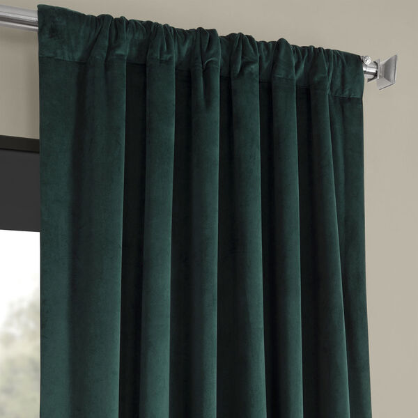 Green Polyester Blackout Single Panel Curtain 50 x 108, image 3