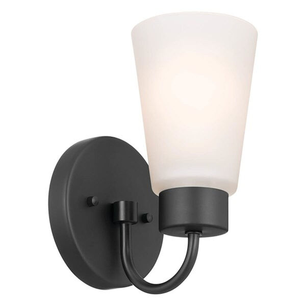 Erma Black One-Light Wall Sconce, image 2