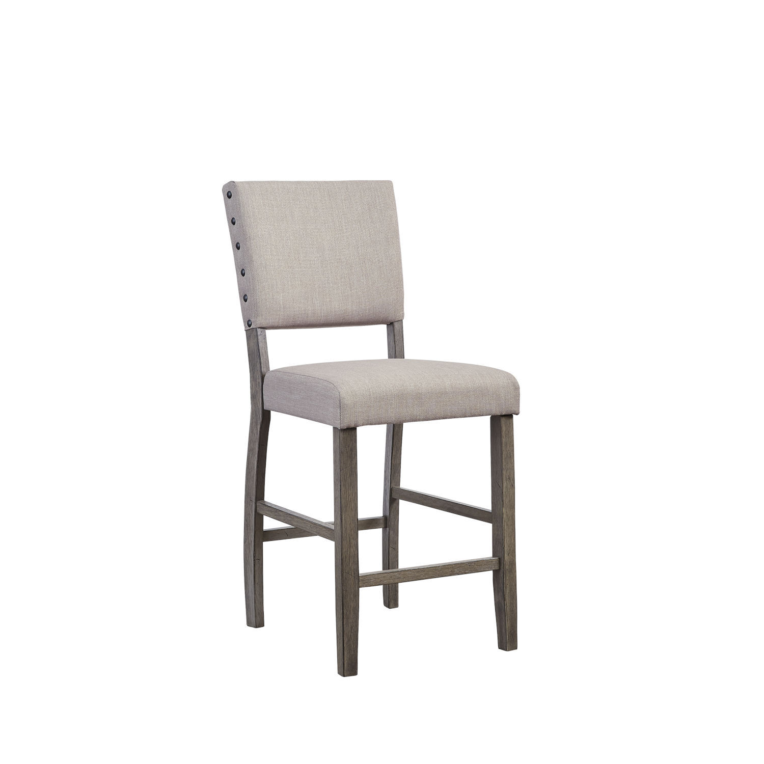 Progressive Furniture Township Set of 2 Upholstered Counter Chairs Smokey Oak