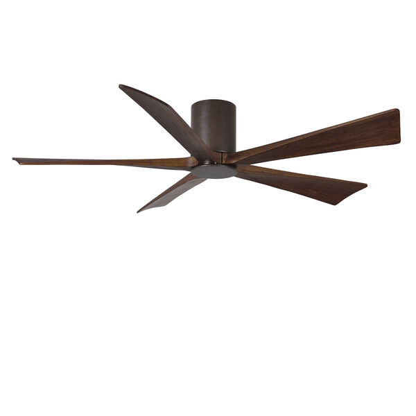 Irene Textured Bronze 60-Inch Ceiling Fan with Five Walnut Tone Blades, image 5