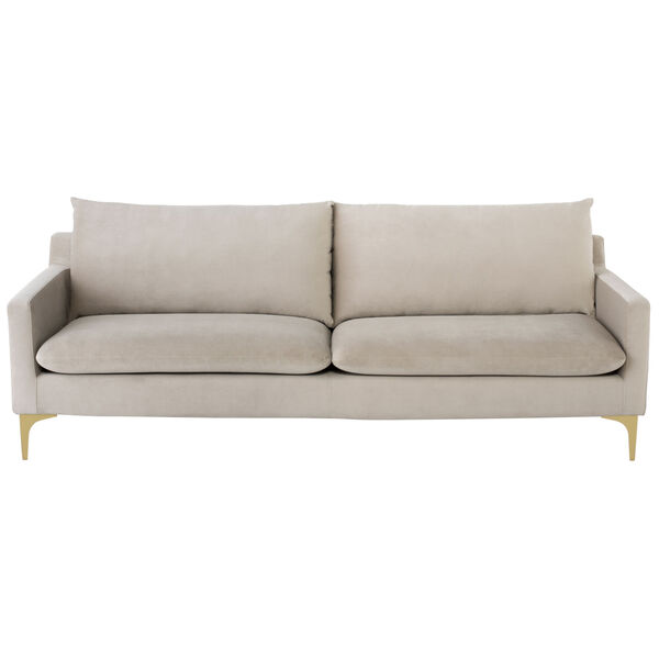 Anders Nude and Brushed Gold Sofa, image 6