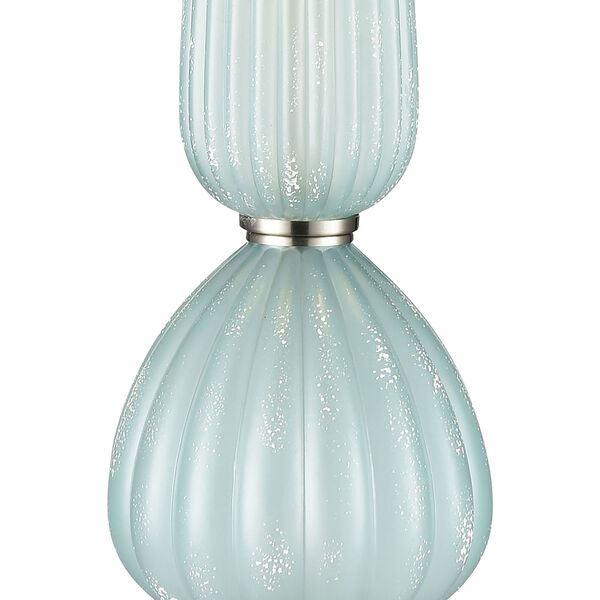 Mariani Blue and Clear Two-Light Table Lamp, image 4