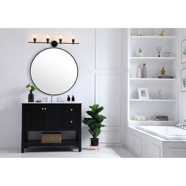 Collier Black Four-Light Bath Vanity, image 2
