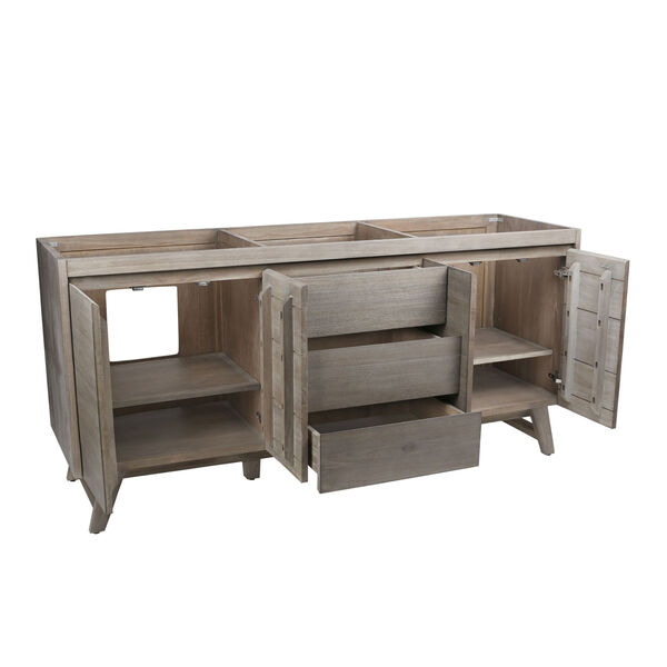 Coventry 72 inch Vanity Only in Gray Teak, image 4
