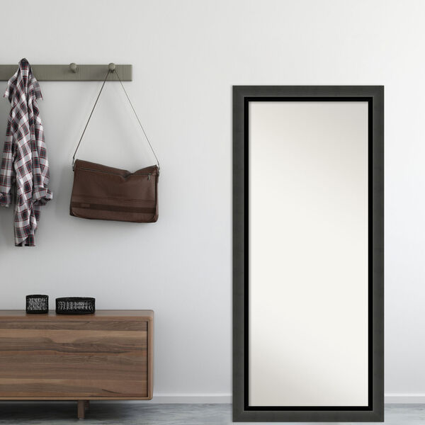 Tuxedo Black 30W X 66H-Inch Full Length Floor Leaner Mirror, image 5