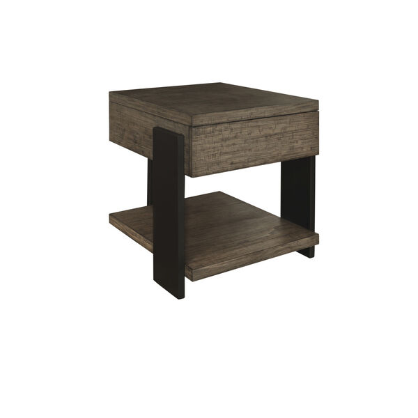 Winter Park Clay and Black End Table, image 1