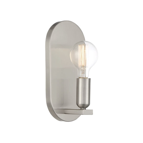 Chelsea Brushed Nickel Six-Inch One-Light Wall Sconce, image 1