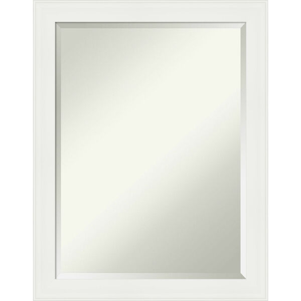 White Frame Bathroom Vanity Wall Mirror, image 1