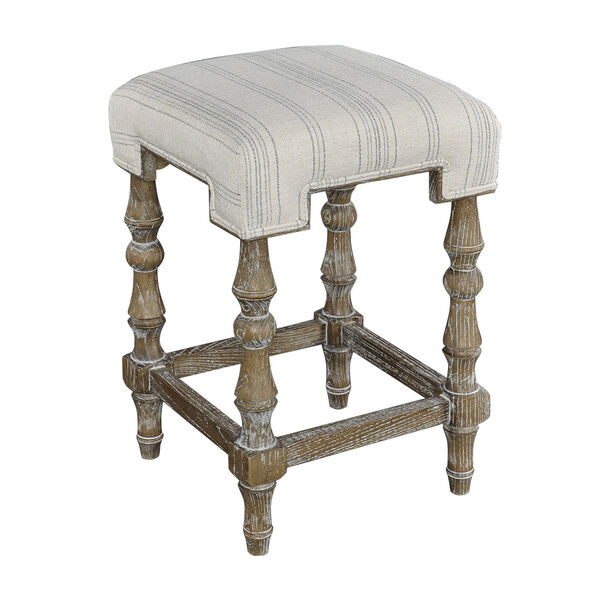 Kelsey Brown Backless Counter Stool, image 2