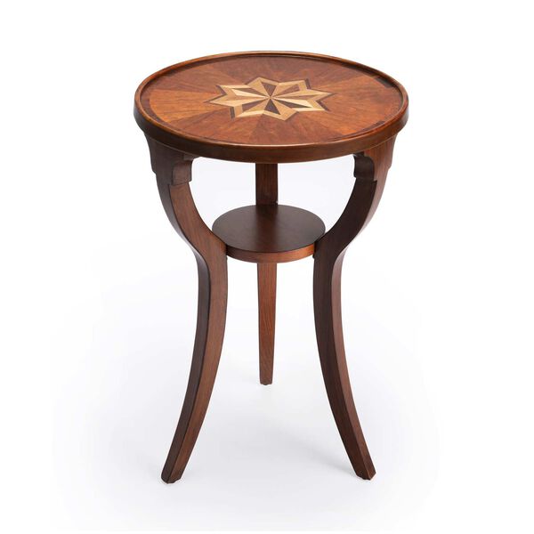 Evelyn Olive Ash Burl Round Accent Table, image 2