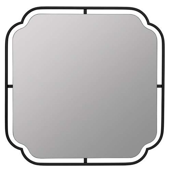 Sebastian Matte Black Wall Mirror, image 2
