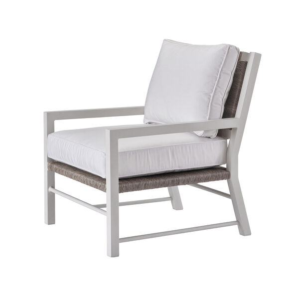 Tybee Chalk Greige Aluminum Wicker  Lounge Chair, image 2