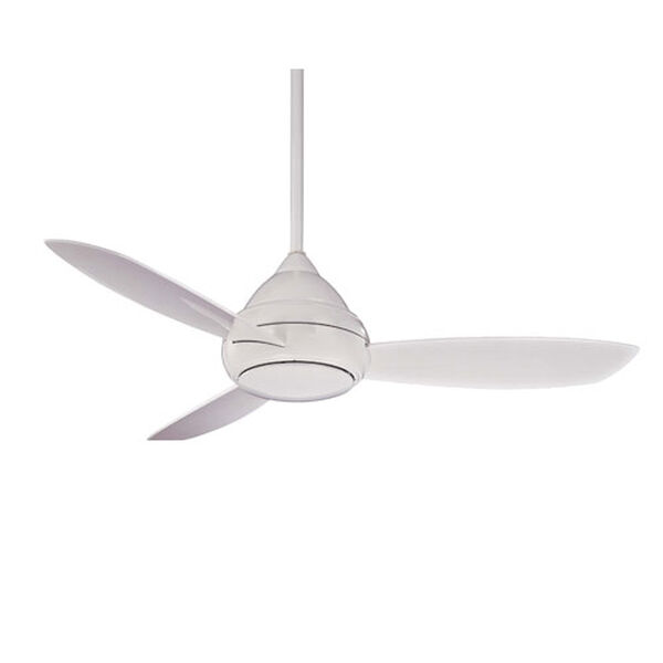 Concept I White 52-Inch Outdoor LED Ceiling Fan, image 1