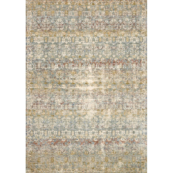 Revere Grey with Multicolor Rectangle: 2 Ft. x 3 Ft. 2 In. Rug, image 1