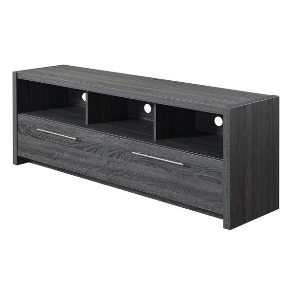 Newport Weathered Gray MDF 60-Inch Marbella TV Stand, image 1