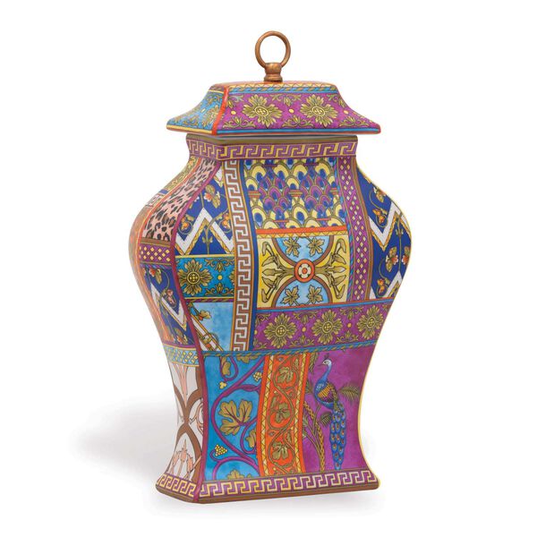 Gypsy Multicolor Decorative Jar, image 2