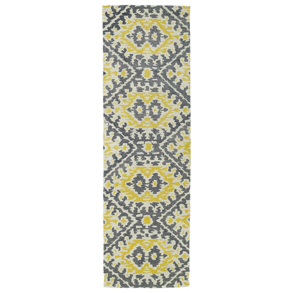 Global Inspirations Yellow Hand-Tufted 9Ft. x 12Ft. Rectangle Rug, image 3