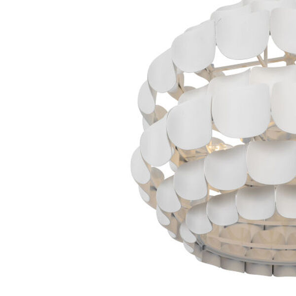 Swoon Matte White Six-Light Pendant, image 6