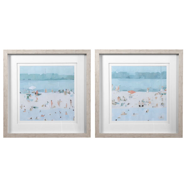 Sea Multicolor Sandbar Framed Print, Set of 2, image 2