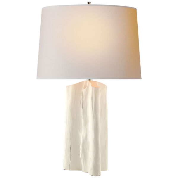 Sierra Buffet Lamp in Plaster White with Natural Paper Shade by Thomas O'Brien, image 1