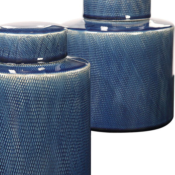 Saniya Blue Decorative Jar, image 2