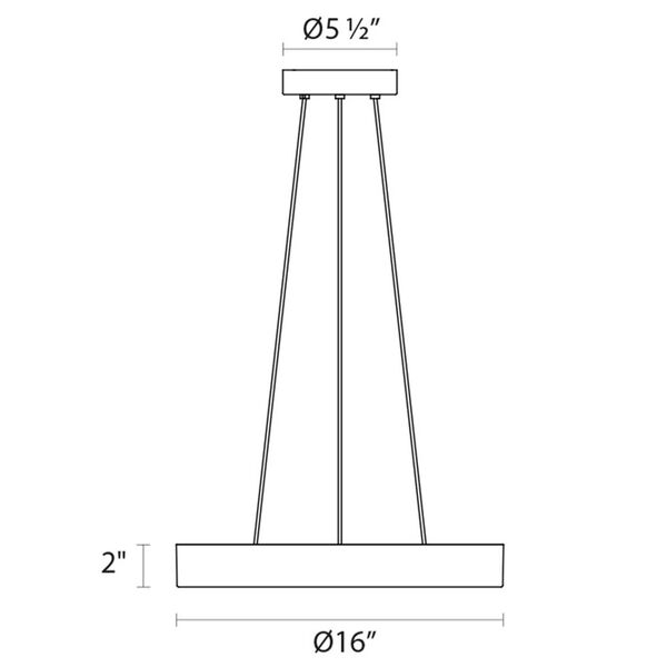 Pi Bright Satin Aluminum LED Pendant, image 3