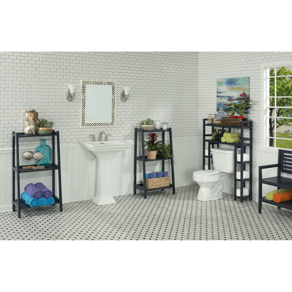 Dunnsville Graphite 2-Tier Space Saver with Side Storage, image 4