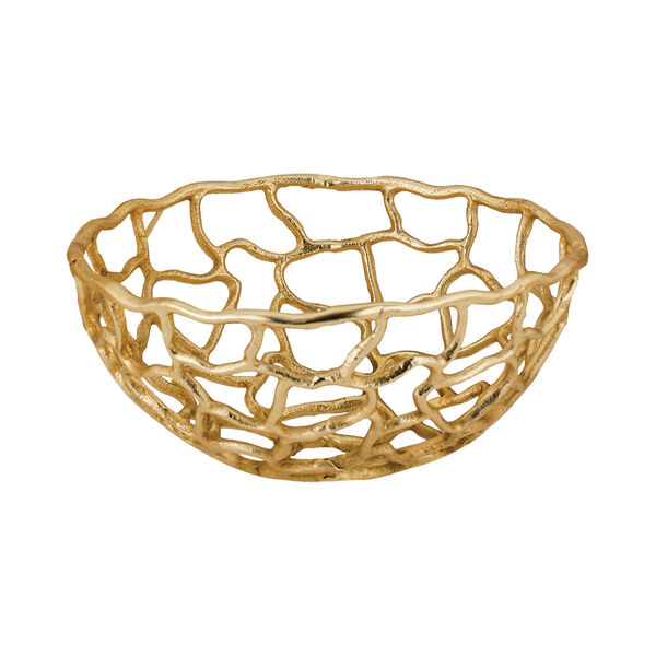 Free Form Gold 12-Inch Bowl, image 1