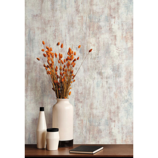Antonina Vella Elegant Earth Multicolor Gray Concrete Patina Textures Wallpaper, image 1