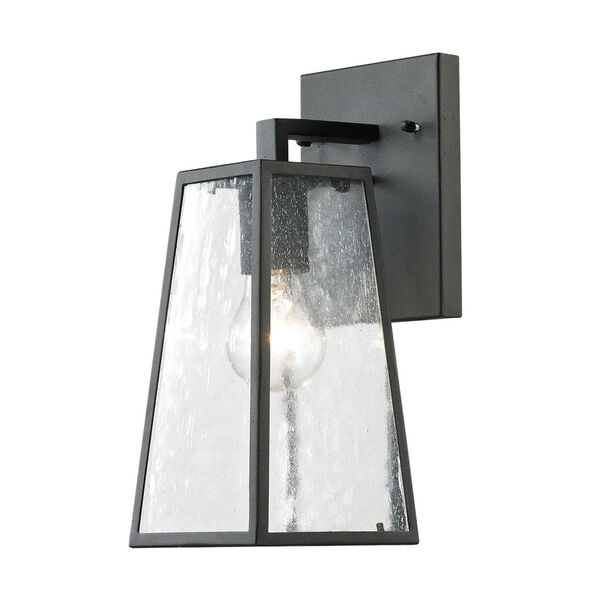 Osmond Matte Black Five-Inch One-Light Outdoor Wall Sconce, image 1