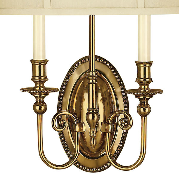 Oxford Burnished Brass Two-Light Wall Sconce, image 2