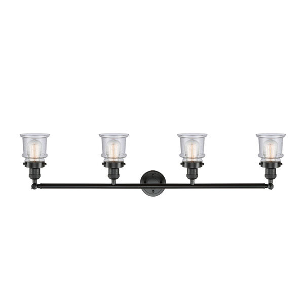 Franklin Restoration Oil Rubbed Bronze 42-Inch Four-Light Bath Vanity with Seedy Canton Shade, image 2